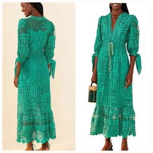 FARM Rio Green Maxi Dress
